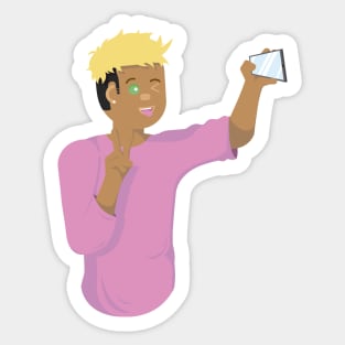 Selfie Boy Sticker